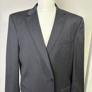 Jos A Bank Signature Collection Charcoal Wool Men's Suit Jacket Blazer 44 XL